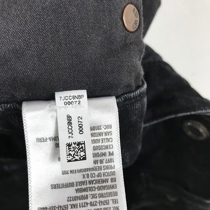 American Eagle Hi-Rise Festival Mini Skirt in Washed Black Size 8