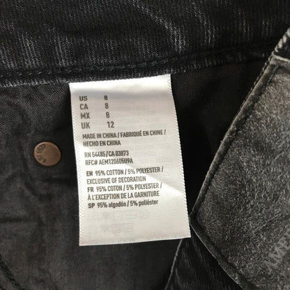 American Eagle Hi-Rise Festival Mini Skirt in Washed Black Size 8