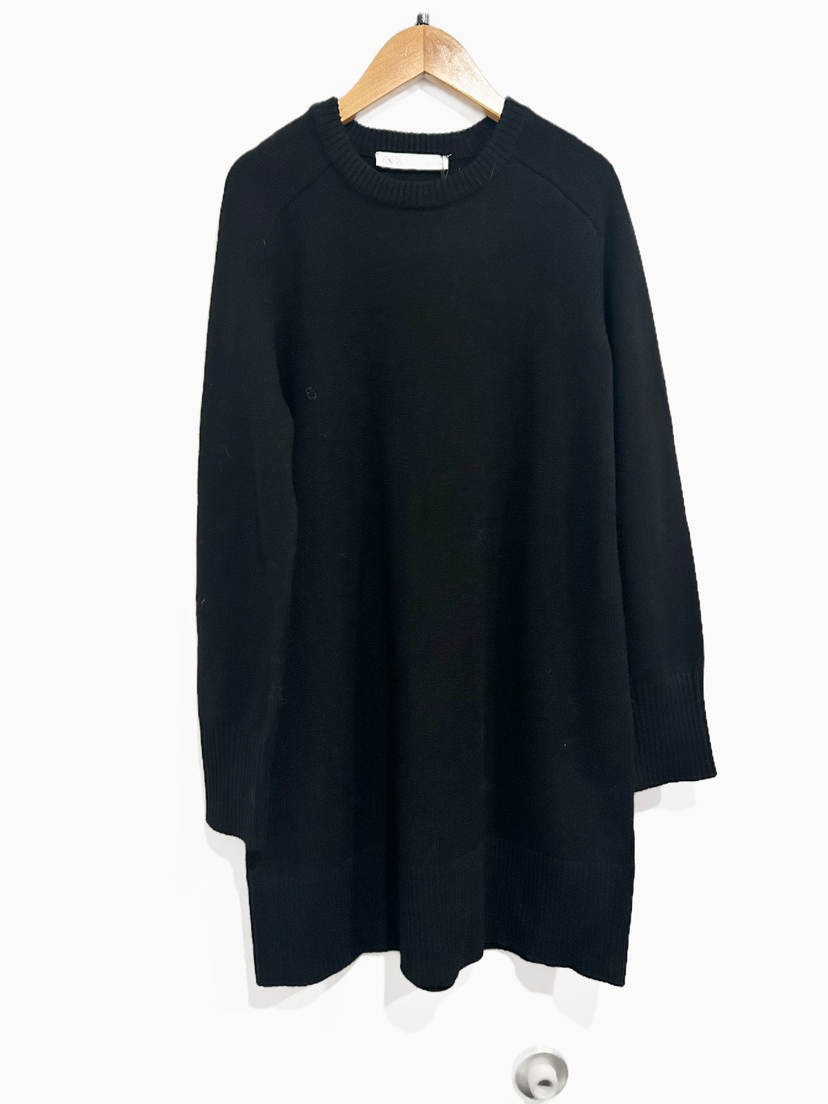 Zara NWT Black Sweater Dress - Small