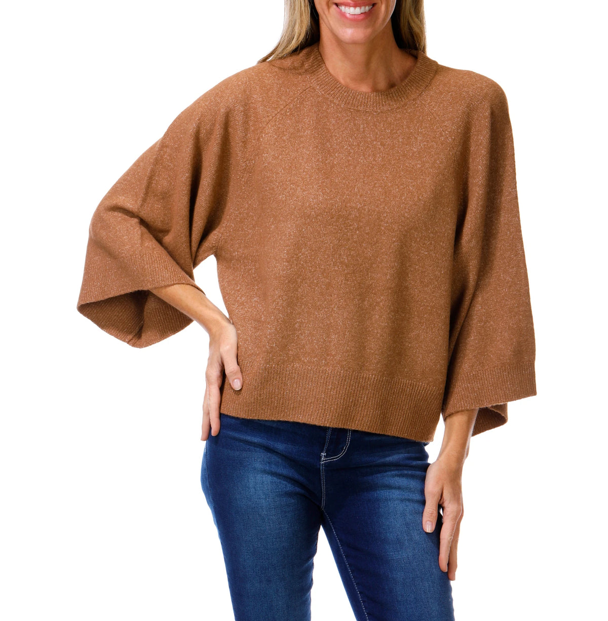Nine West NWT Dolman Sleeve Sweater in Baked Yam - Medium