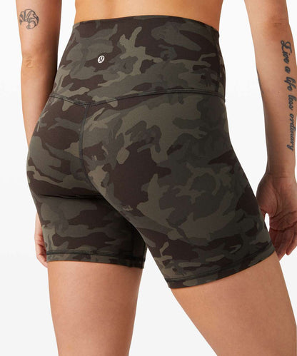 Lululemon Align Short 6" in Camo Green - 8