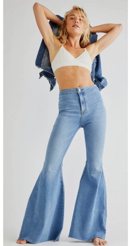 Free People Just Float on Bell Bottoms - 29
