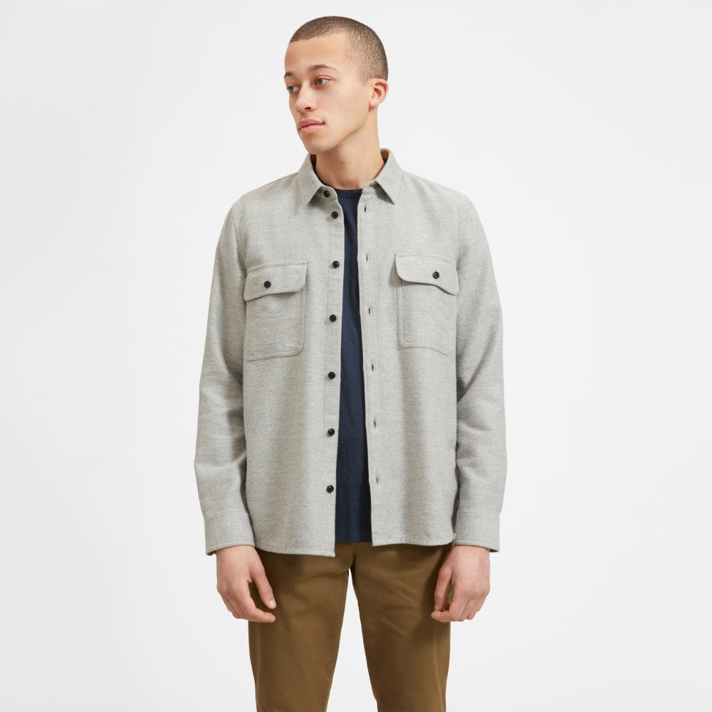 Everlane Men’s Grey Heavyweight Shirt - Medium