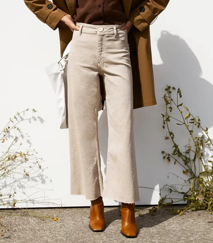 Zara Cream The Marine Straight Jeans  - 10