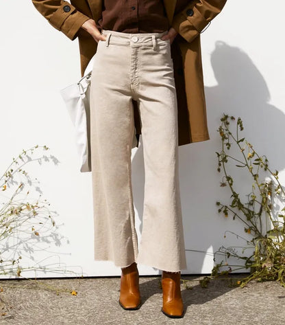 Zara Cream The Marine Straight Jeans  - 10