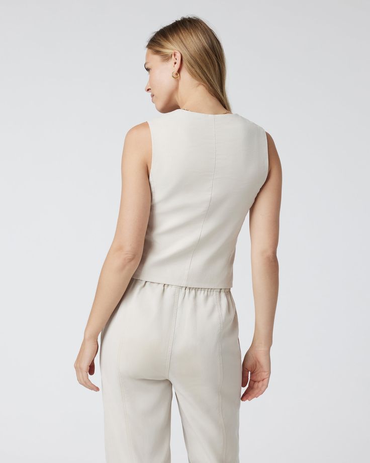 Vuori Coastline Vest in Milkweed - Small