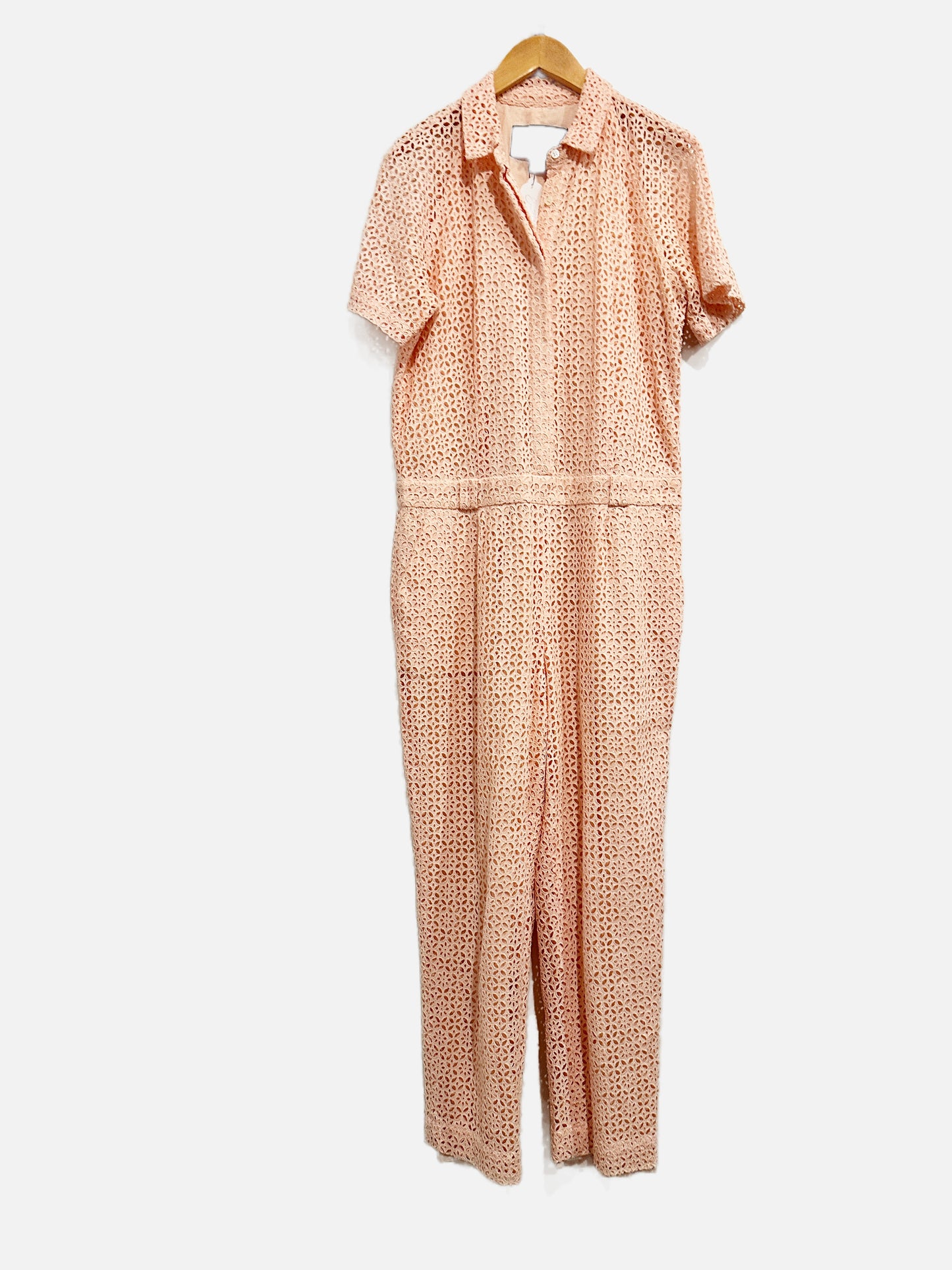 J.Crew Pink Eyelet Jumpsuit - 6