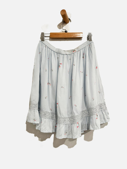 Abercrombie & Fitch Blue Floral Mini Skirt - Small