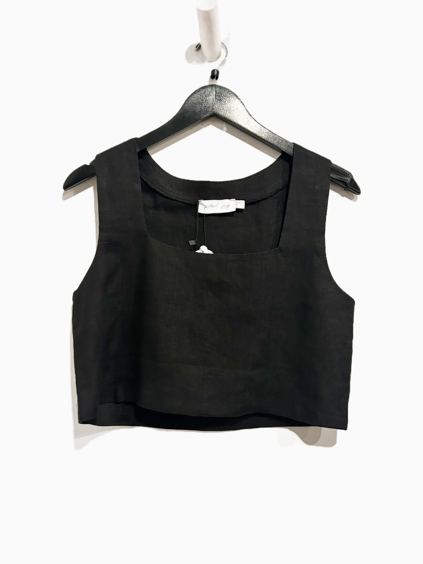 Petal + Pup Black Linen Pant Set - 4