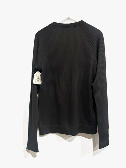 Lululemon Rest Less Pullover in Rib Black