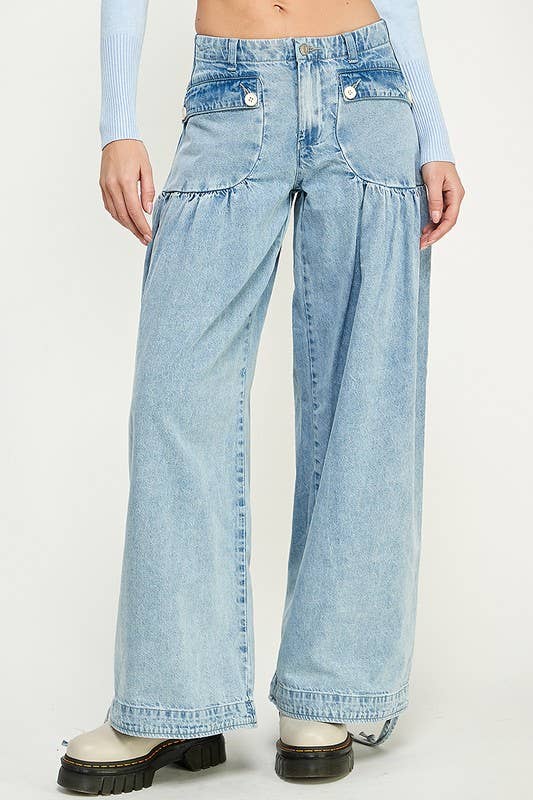 Free People Lotus Balloon Jeans - 25