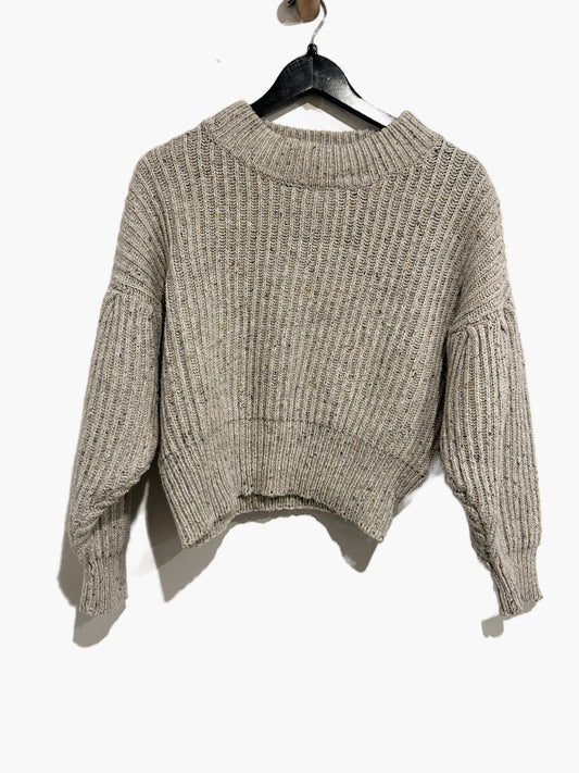 ASTR Grey Balloon Sleeve Sweater - Medium