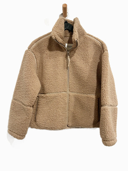 Abercrombie & Fitch Sherpa Mockneck Full Zip Jacket - Small