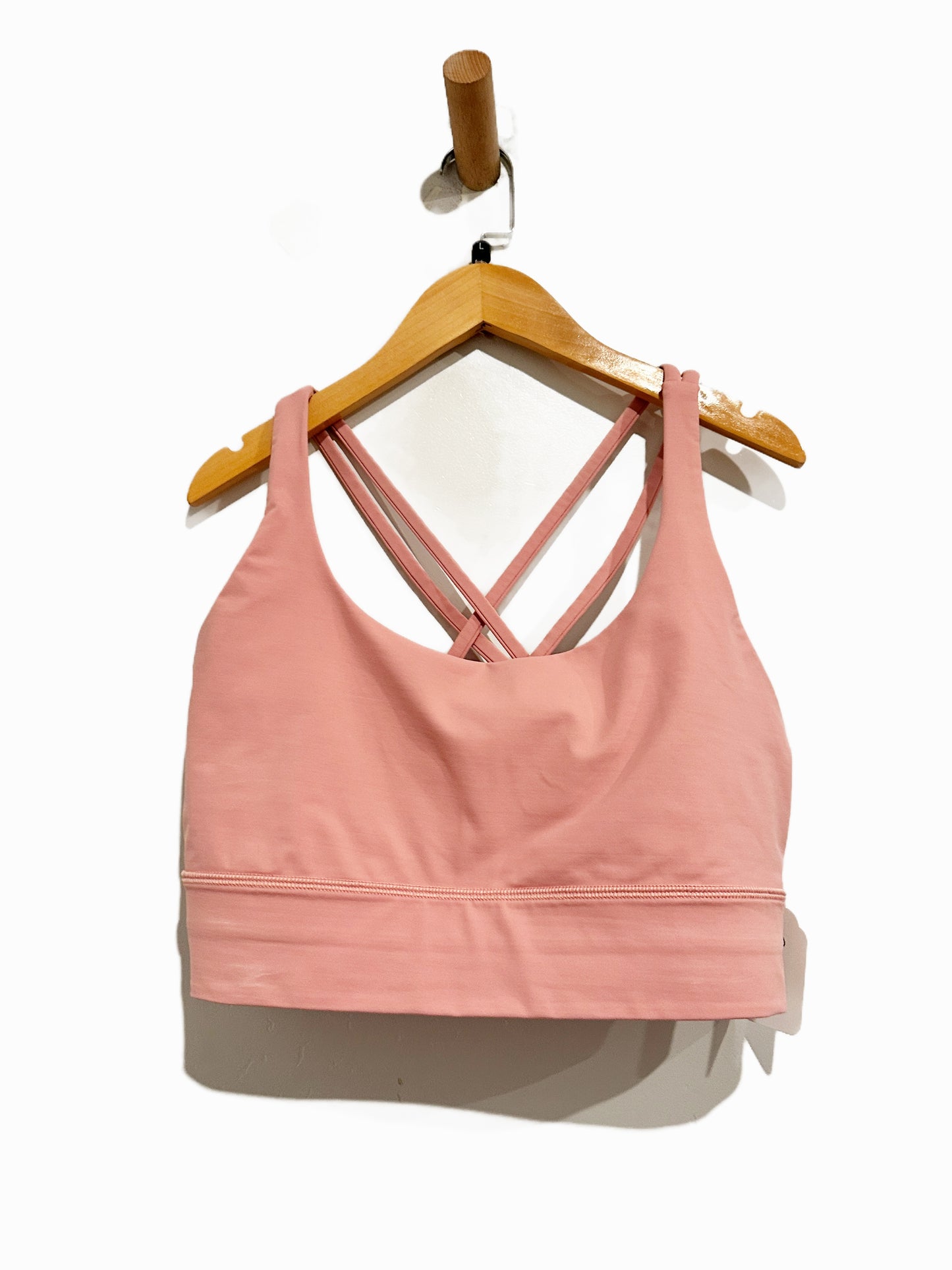 Lululemon Energy Bra Long Line in Peach Pink - 14