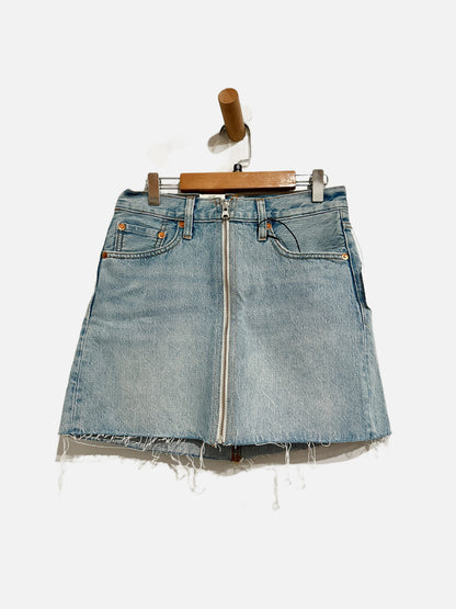 Levi's Deconstructed Skirt in Zip Through - 24