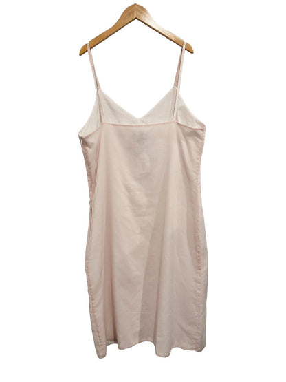 Anthropologie Vintage Pink Flower Dress - Large