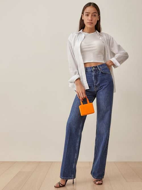 Reformation Wilder High Rise Wide Leg Jeans - 26