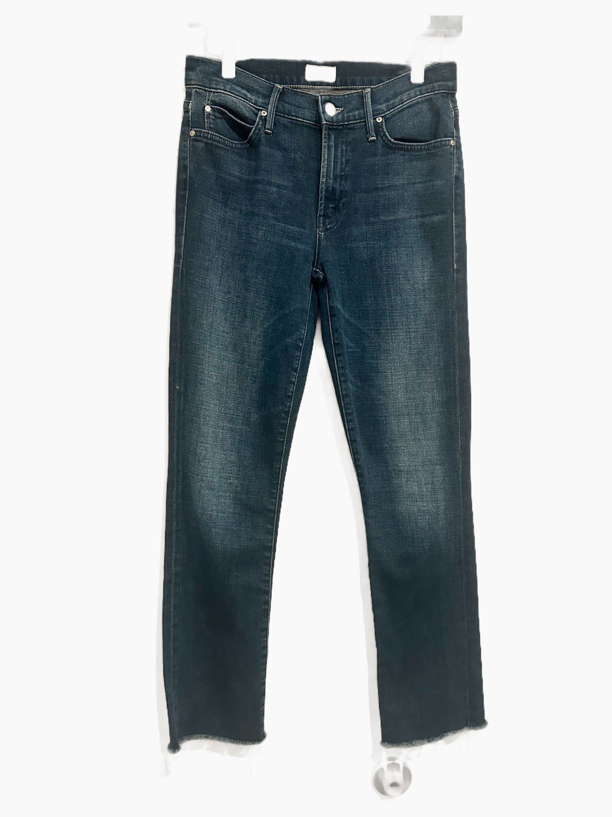 Mother The Rascal Ankle Snippet Fray Jeans in Moonlust Privateer - 26