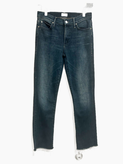Mother The Rascal Ankle Snippet Fray Jeans in Moonlust Privateer - 26