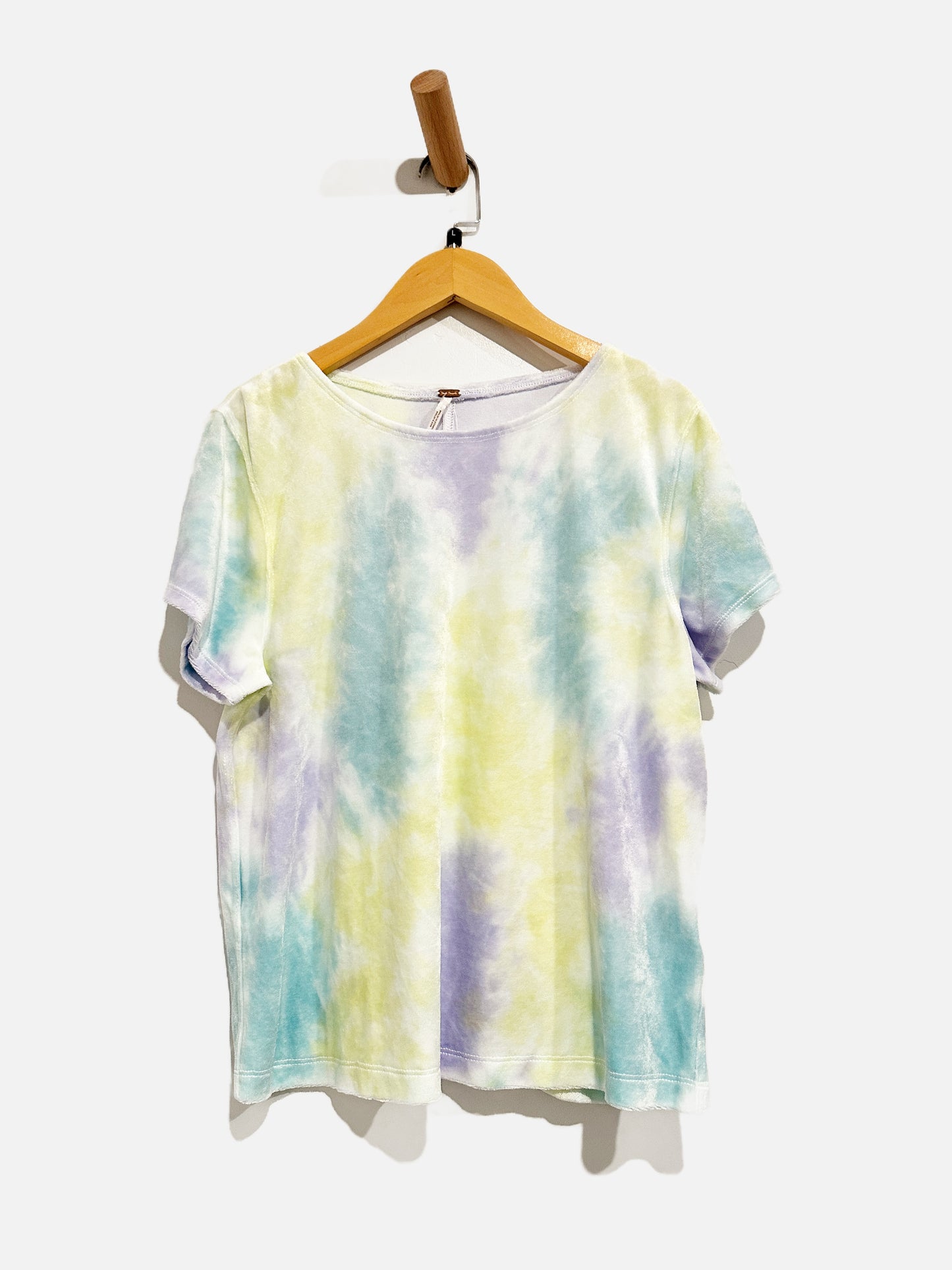 Free People Velvet Tie Dye Top - Large