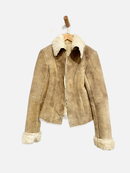 NN Vintage Tan Suede Lined Jacket - XS
