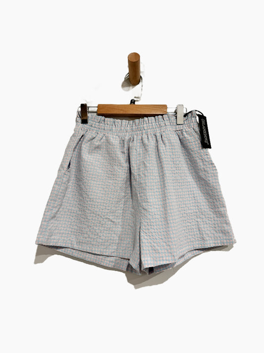 Blank NYC Blue and Pink Gingham Plaid Shorts - 27