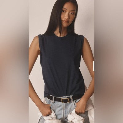 Anthropologie Pilcro Navy Tank - Medium