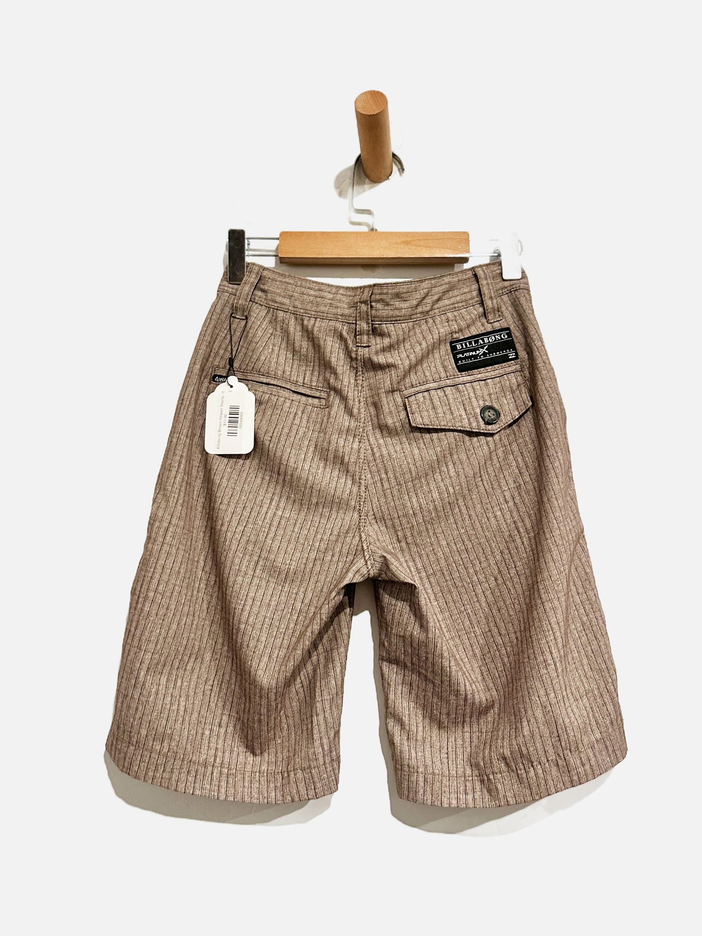 Billabong Brown Striped Shorts - 8