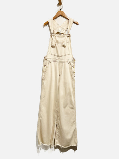 Aerie Cream Overalls -Small