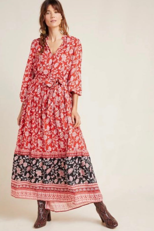 Anthropologie Maeve Melina Maxi Dress - Large