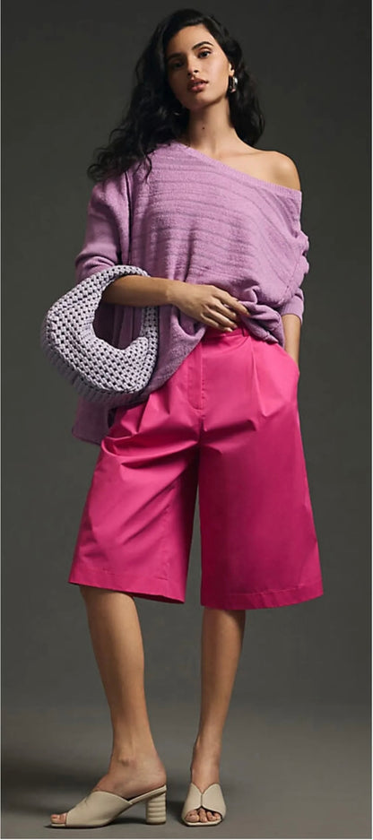 Anthropologie Pilcro Oversized Sweater Tunic in Lilac - Large