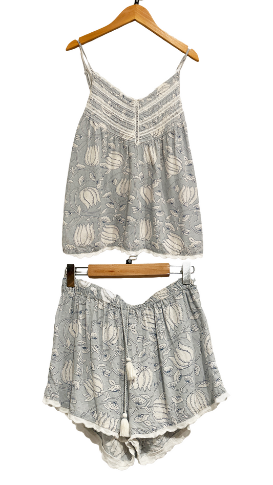 Joie Blue Floral Sleep Set - XS