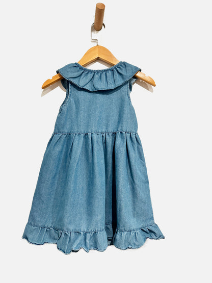 Penelope Mack Kids Chambray Button Dress - 5