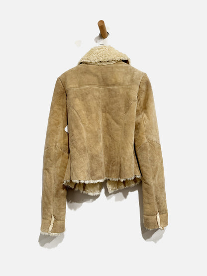 NN Vintage Tan Suede Lined Jacket - XS