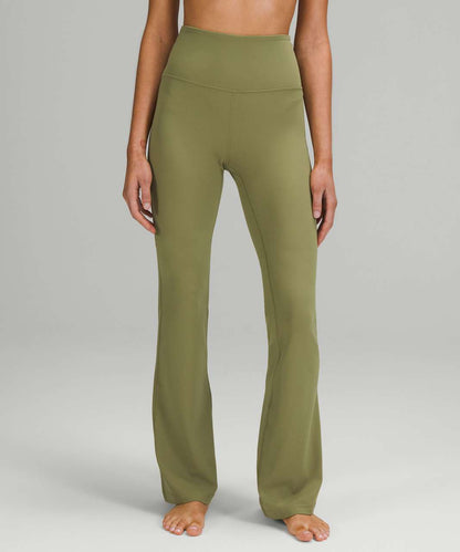 Lululemon Groove Super-High-Rise Flared Pant in Bronze Green - 6