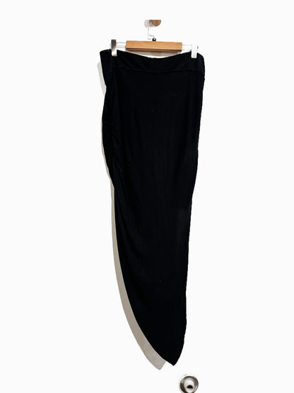 Free People Twist and Shout Draped Skirt in Black - Medium