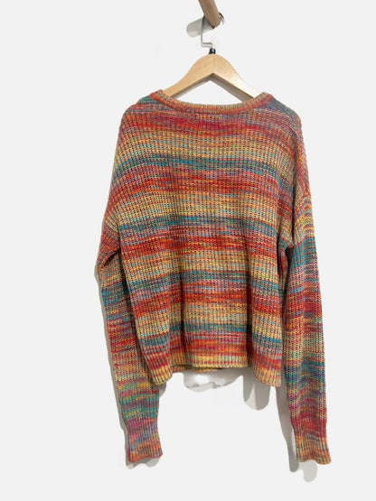 Urban Outfitters Rainbow Knit Pullover - Small