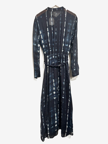 Cloth & Stone Bita Tie-Dyed Shirtdress in Blue - XS