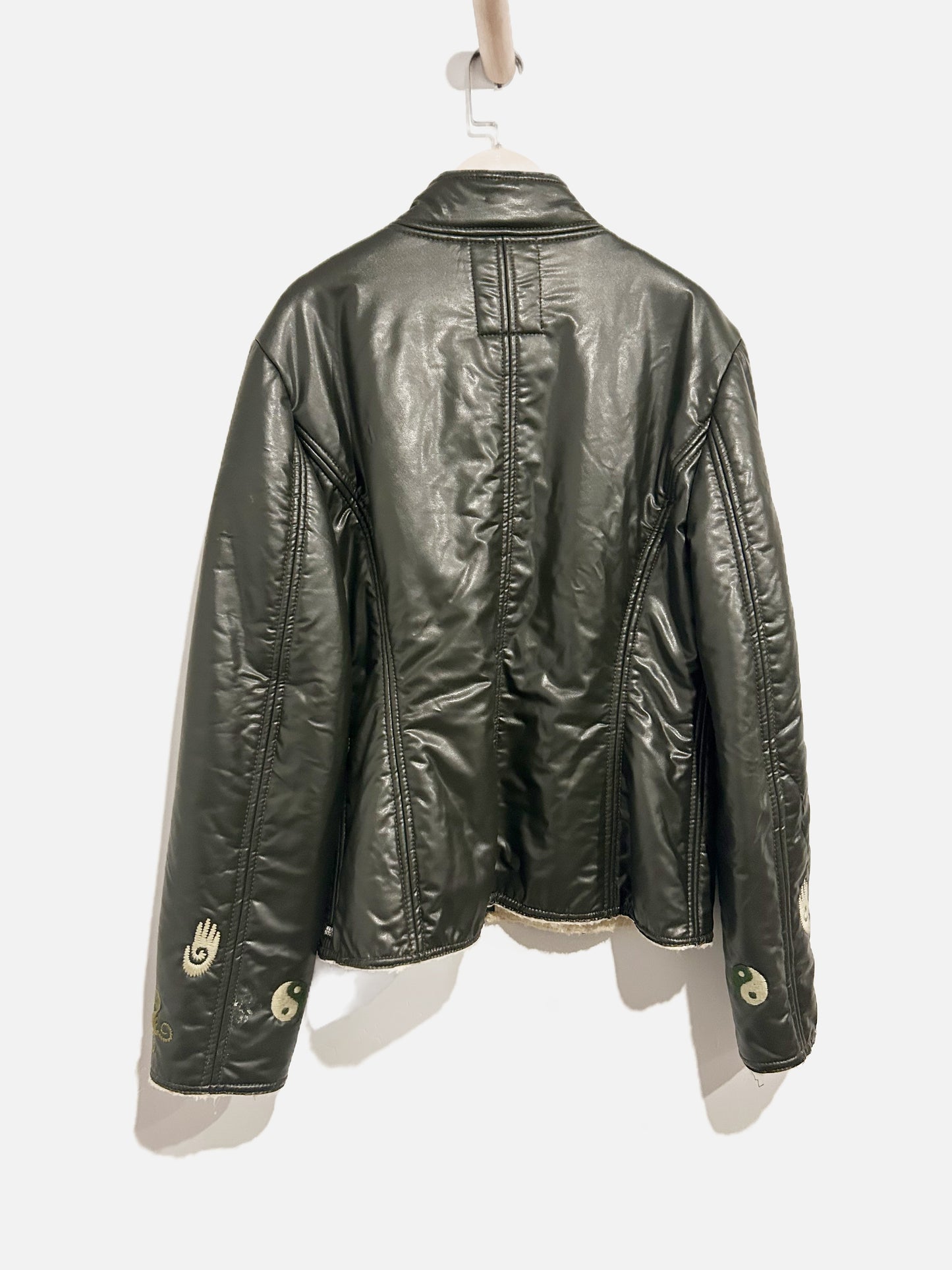 Miss Sixty Black Vegan Leather Jacket