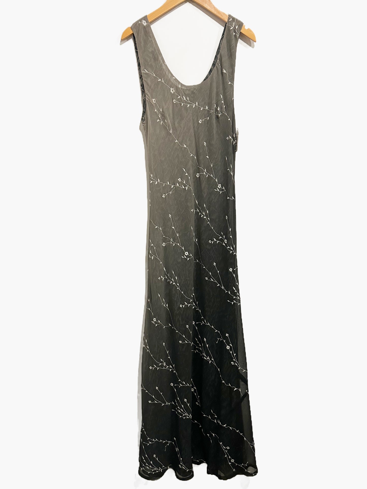 Vintage 90s Reversible Floral/Snakeprint Maxi Dress - Small