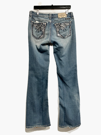 Miss Me Sequin Pocket Bootcut Jeans - 31