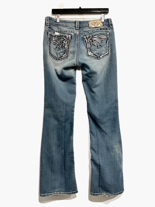Miss Me Sequin Pocket Bootcut Jeans - 31