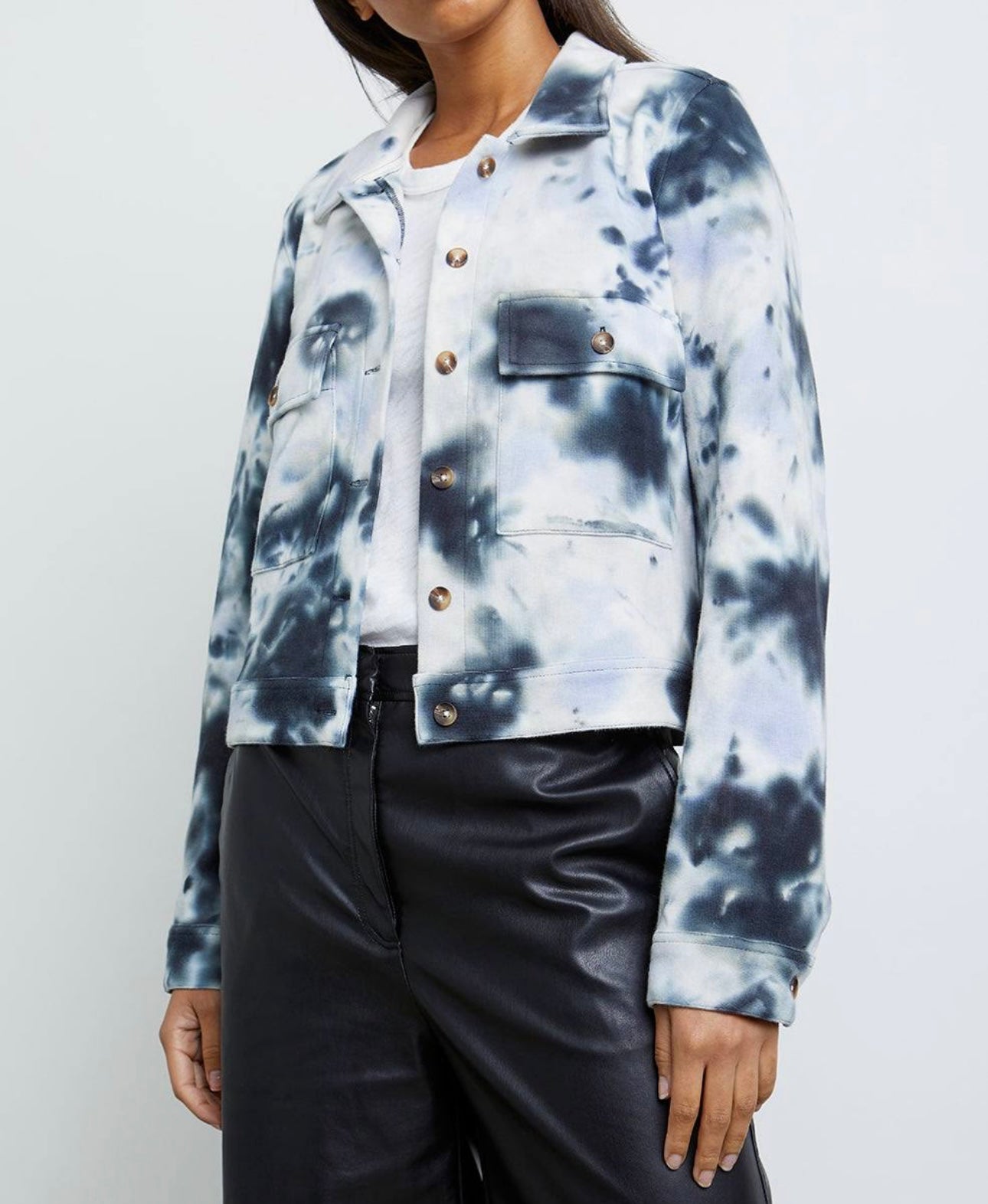 Rails Steffi Tie Dye Boxy Crop Jacket - XS