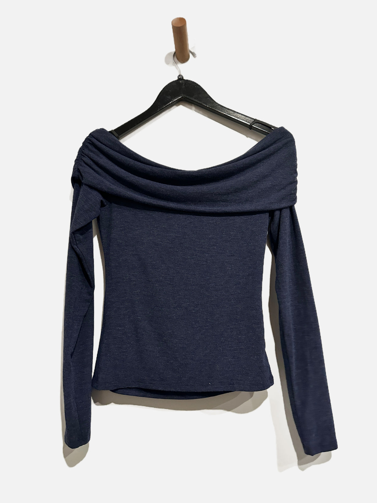 Garage NWT SexyCozy Off Shoulder Long Sleeve Top in Blue - Medium