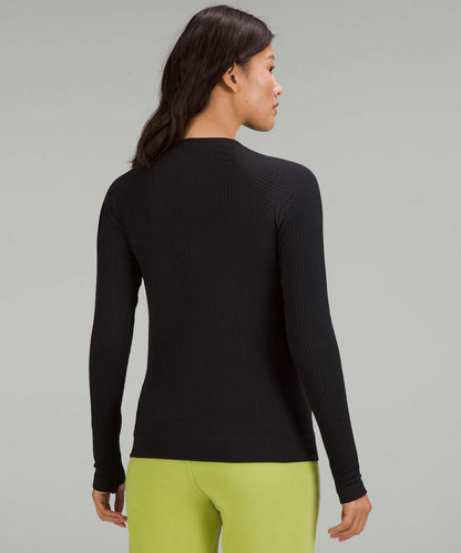 Lululemon Rest Less Pullover in Rib Black