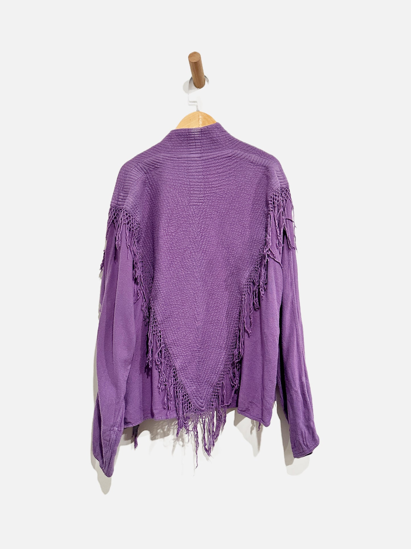 Tienda Ho Purple Fringe Jacket