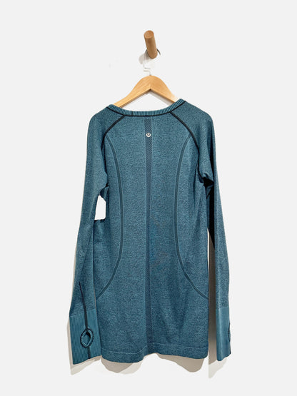 Lululemon Swiftly Tech Long Sleeve Crew Black / Desert Teal - 14