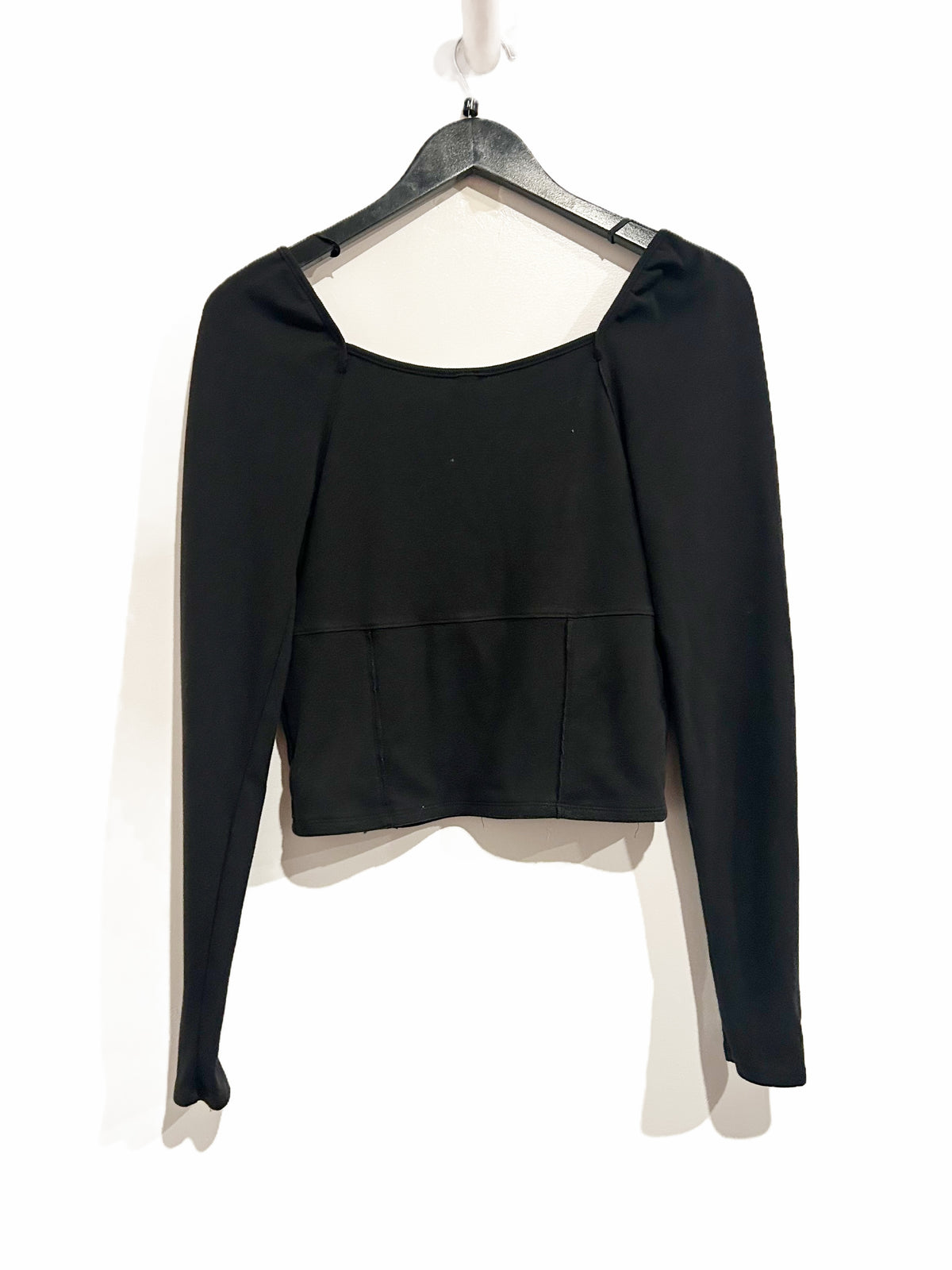 Free People Black Knit Corset Top - Medium