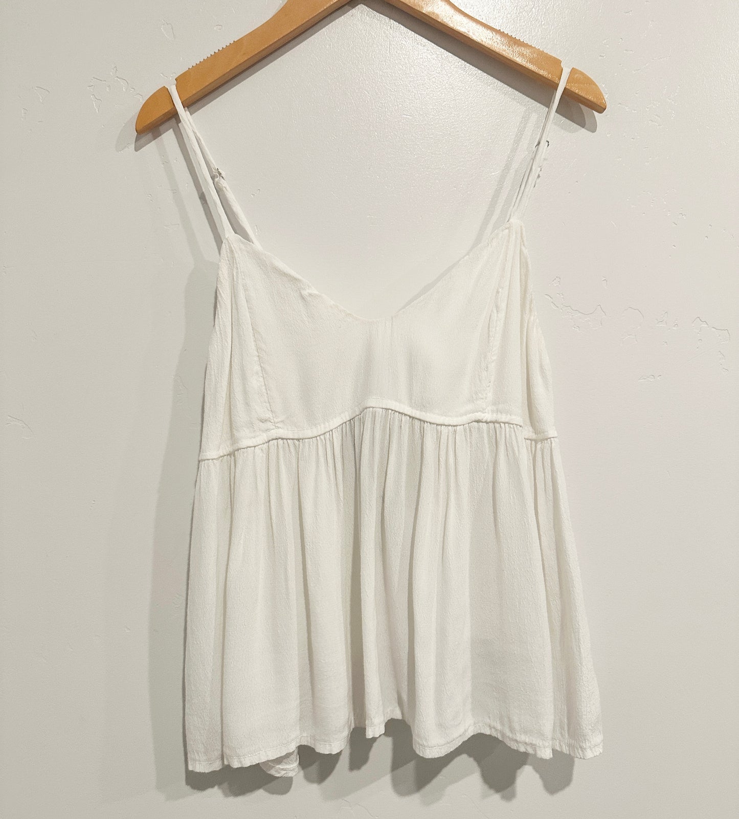 Brandy Melville Cameron White Tie Back Tank