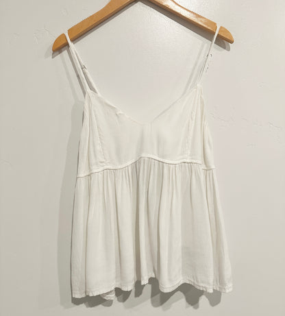 Brandy Melville Cameron White Tie Back Tank